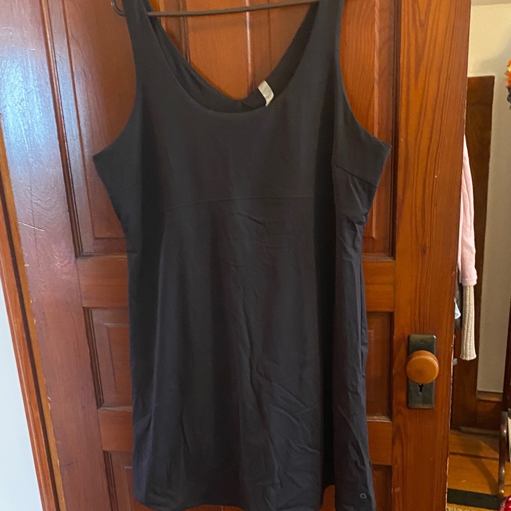 Athletic Black Sleeveless Dress.